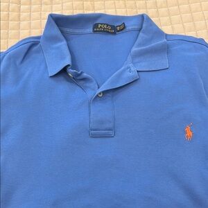Polo by Ralph Lauren Blue Polo Shirt with Signature Logo